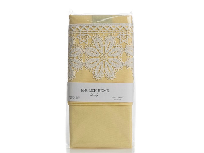 margaretă  În fagure Set 2  FAȚĂ DE PERNĂ 50x70 cm Yellow.
