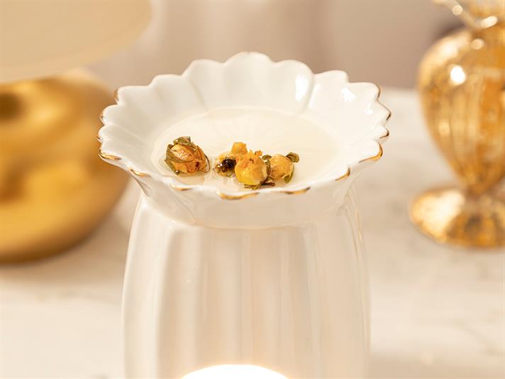 Daisy Bouquet Green Censer 11X11X14 cm White