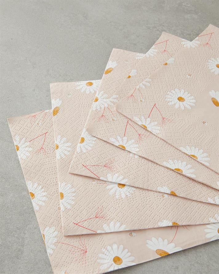 Marguerite Hârtie Cu 20 Piese Șervețele De Hârtie 33x33 cm Roz