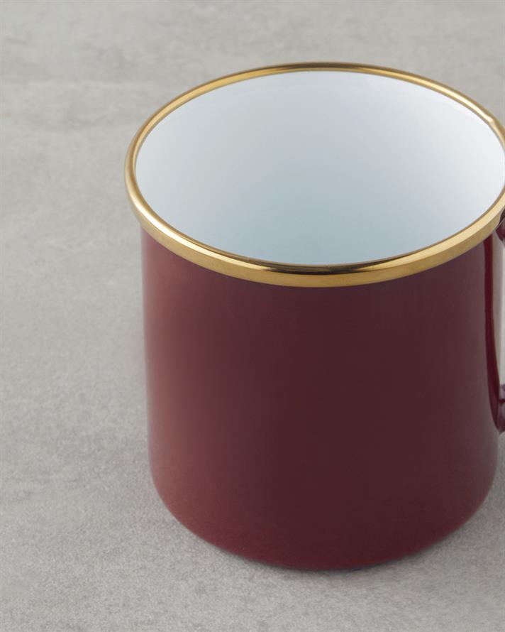 Marina Email Cană 350 ml Bordo