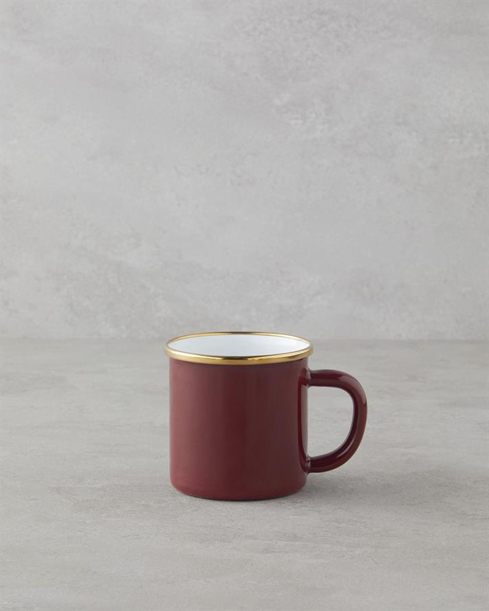 Marina Email Cană 350 ml Bordo