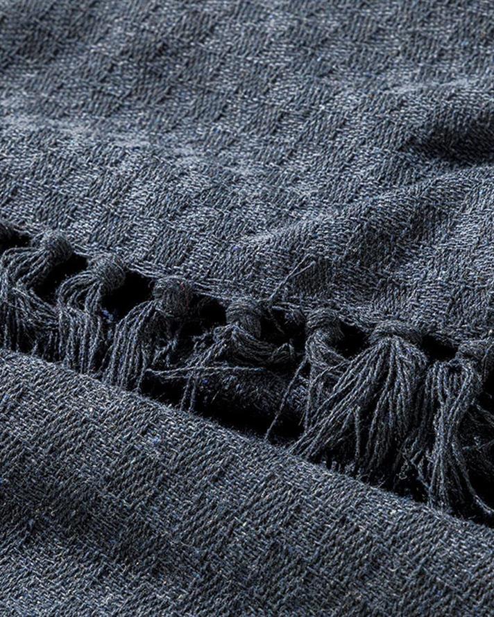 Marine Pop Țesătură Single Cuvertură Pat 160x240 cm Indigo.