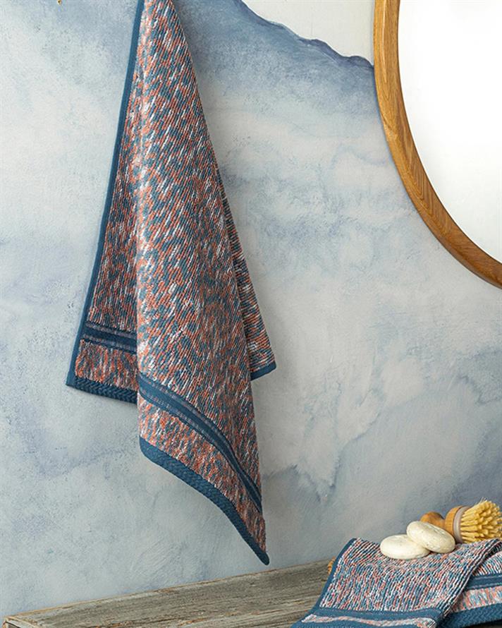 Marlyn Prosop De Față Degradare, Bumbac, 50*70 Cm, Mentă - Roz Deschis