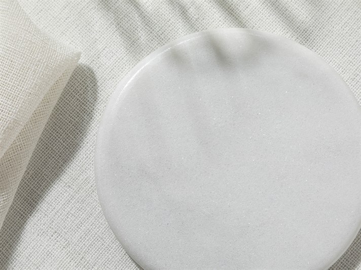 Marble MARBLE Coaster 10 cm White