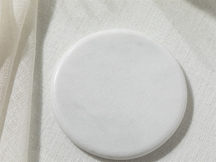 Marble MARBLE Coaster 10 cm White