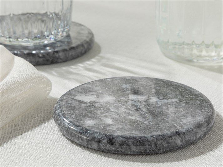 Marble MARBLE Coaster 10 cm Dark Gray