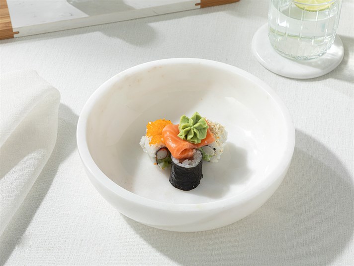 Marble MARBLE Serving Bowl 20 cm White