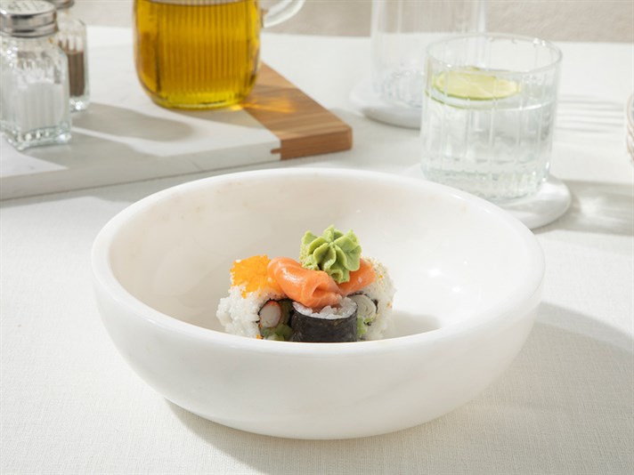 Marble MARBLE Serving Bowl 20 cm White