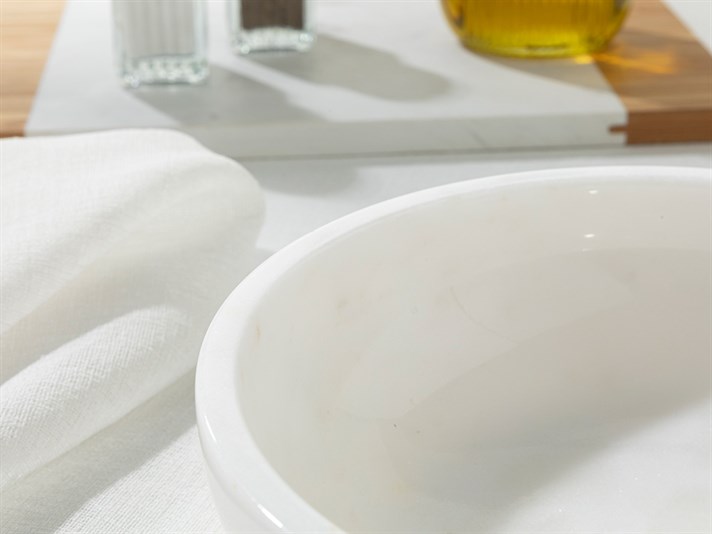 Marble MARBLE Serving Bowl 20 cm White