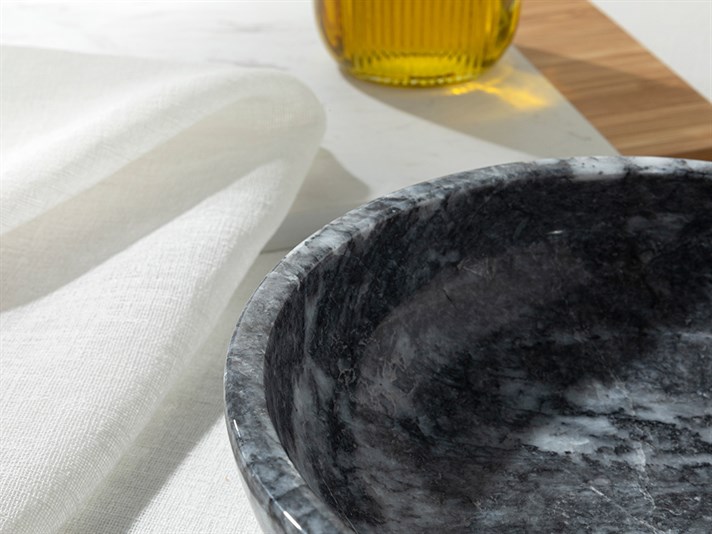 Marble MARBLE Serving Bowl 20 cm Dark Gray