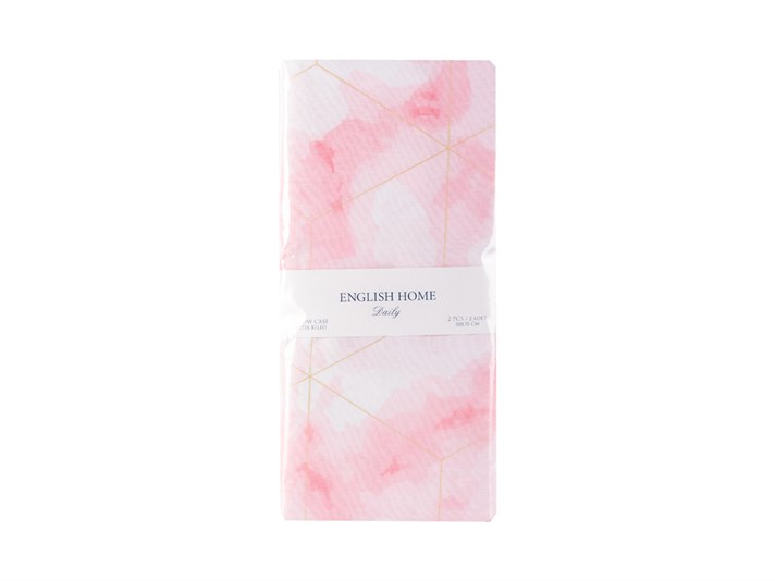 Marmură de lux Cottony Set 2  FAȚĂ DE PERNĂ 50x70 cm Pink