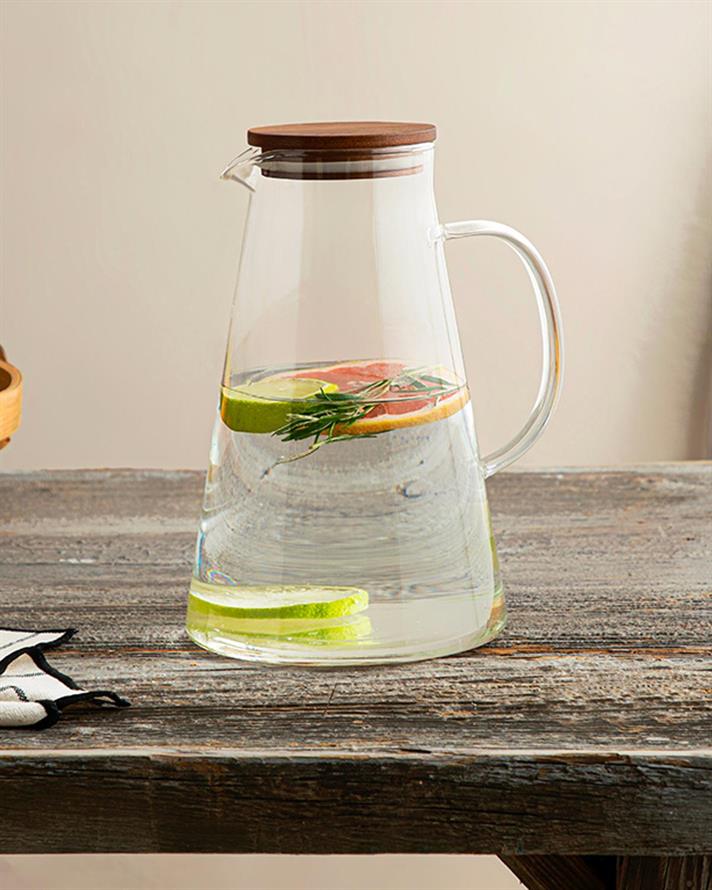 Marsel Borosilicate Water Bottle 1700 ml Transparent