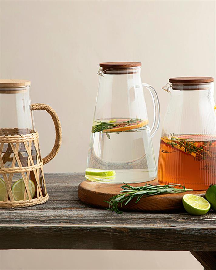 Marsel Borosilicate Water Bottle 1700 ml Transparent