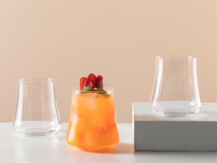 Marsel Pahar De Sucuri Set 3, Cristal, 350 Ml, Verde-Albastru