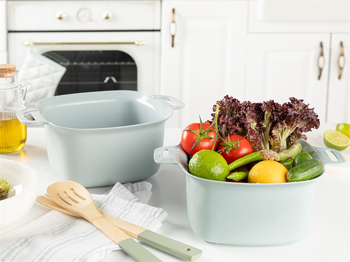 Marsha Plastic 2 Set Strainer 4 Lt Blue