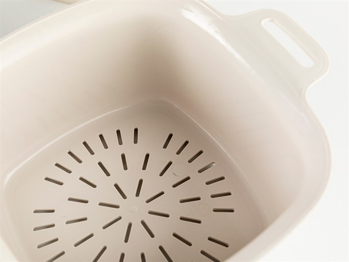 Marsha Plastic 2 Set Strainer 4 Lt Beige