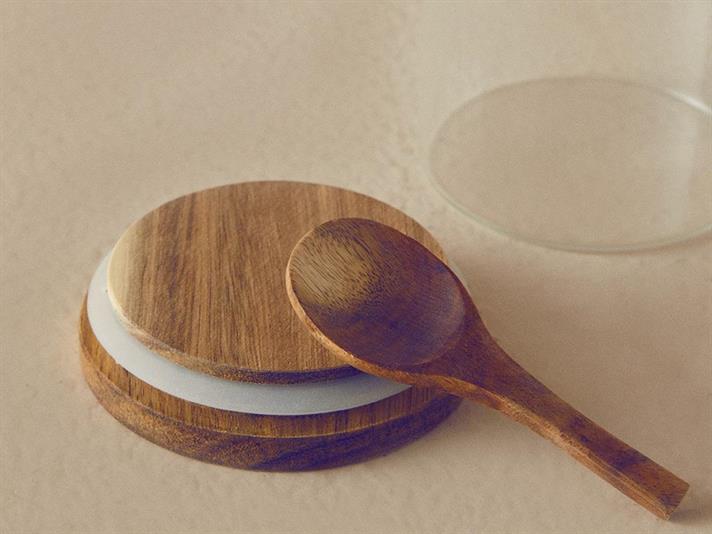 Marsha Borosilicat Cu Linguri Borcan 8,5 cm Transparent