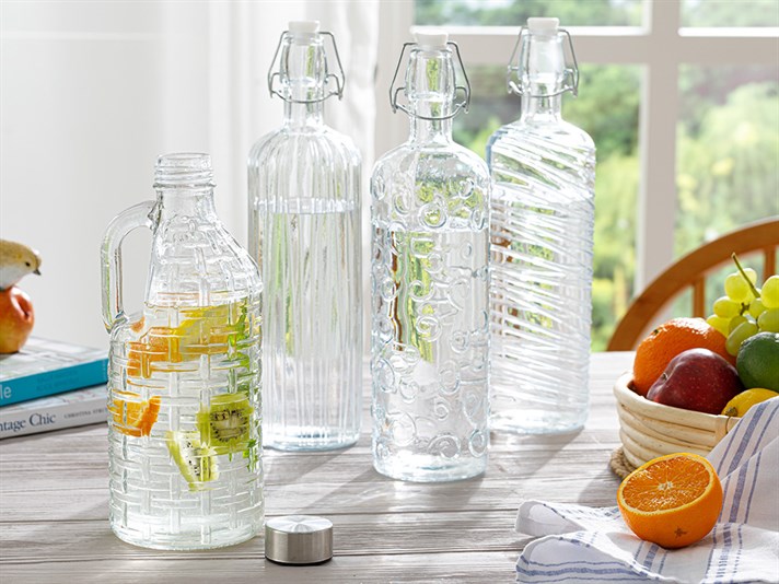 Marvin Glass Bottle 1000 ml Transparent