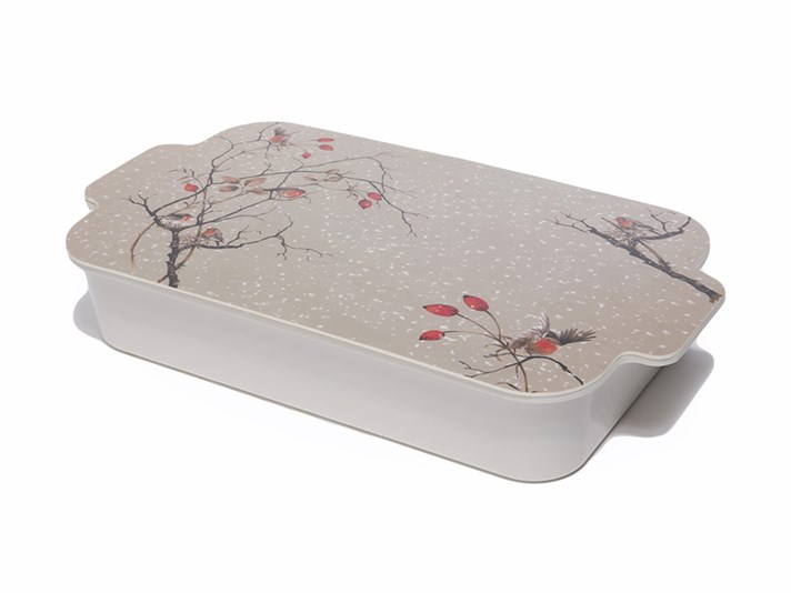 Mary Melamină  Cu 6 compartimente  SET PENTRU MIC DEJU 40x22 cm Beige