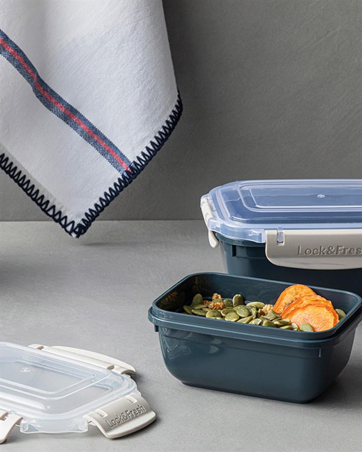 Master Lock Plastic Cu 2 Piese Recipient Depozitare 400 + 800 ml Antracit