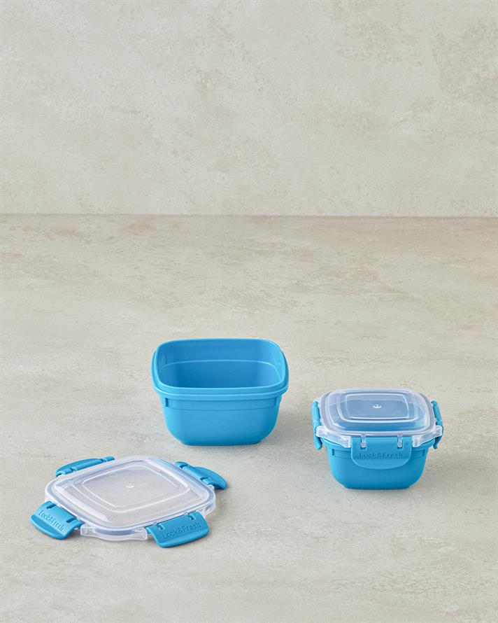 Master Lock Plastic Set 2 Cutie De Depozitare 275 + 500 ml Albastru