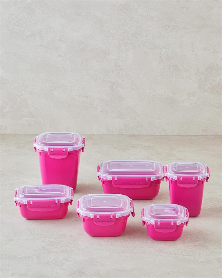 Master Lock Plastic Set 2 Cutie De Depozitare 575 + 1075 ml Roz