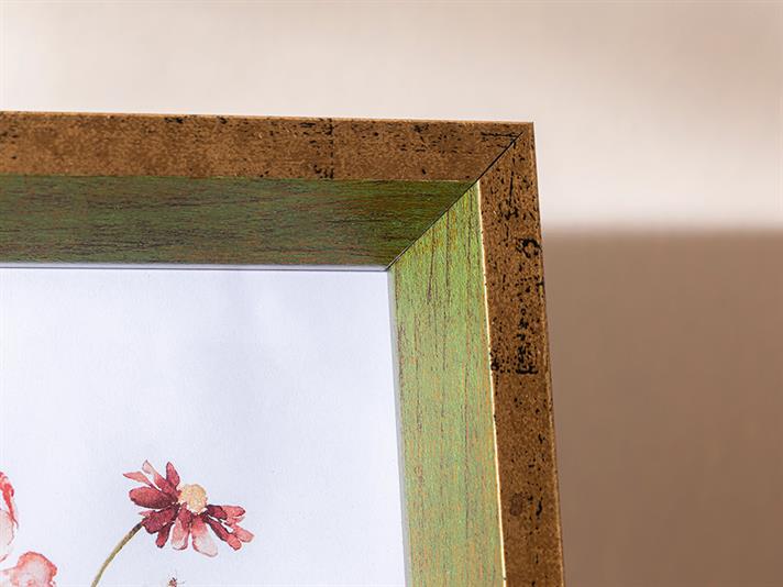 Ramă foto, Maura, plastic, 13x18 cm, verde