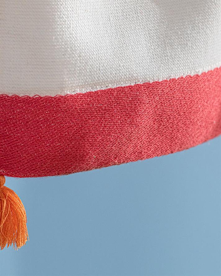 Maya Cottony In Dungi Prosop De Plajă 75*150 Cm Alb-Portocaliu