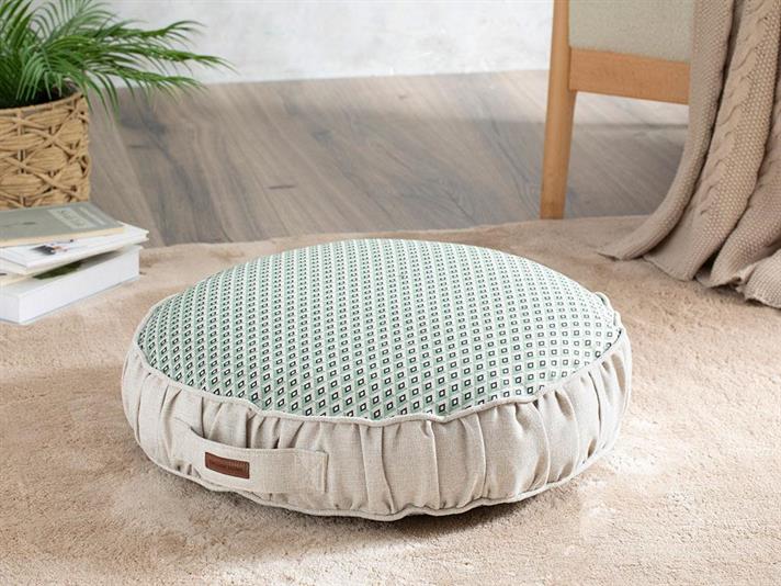 Maya Pernă Decorativă, Imprimate, 60 Cm, Crem-Roșu