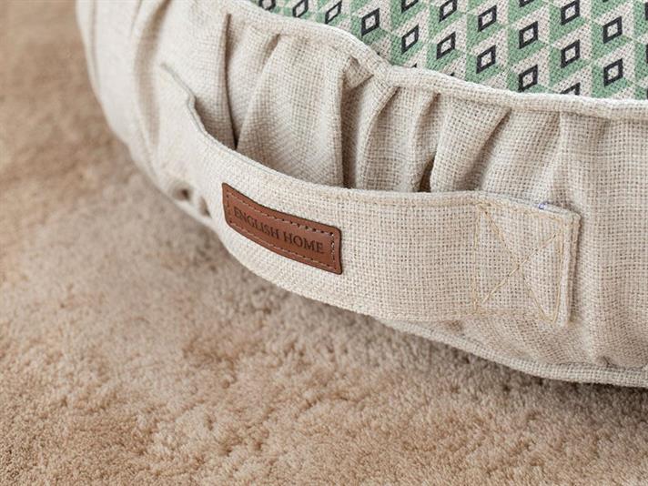 Maya Pernă Decorativă, Imprimate, 60 Cm, Crem-Roșu