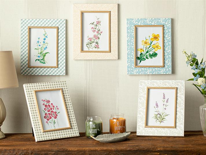 Ramă foto, Melani, plastic, 13x18 cm, bleu