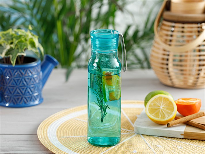 Meris Glass Bottle 400 ml Blue