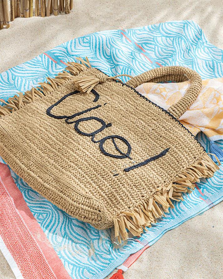 Merisa Geantă Damă, Rafie, 45*35 Cm, Natural