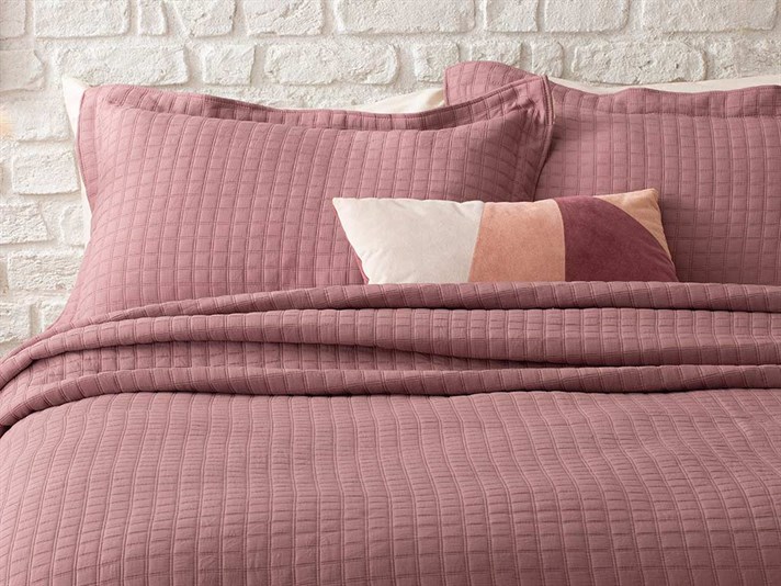 Merlin Jacquard Single Set Cuverturi Pat 180x250 cm Mov Deschis