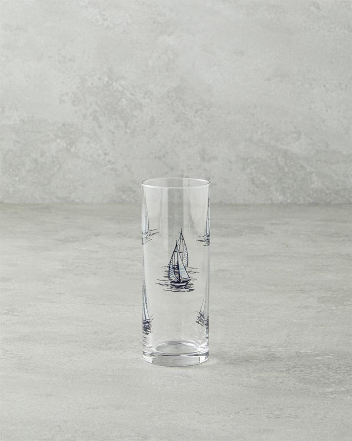 Mest Sticlă 6 Piese Pahar 195 ml Negru