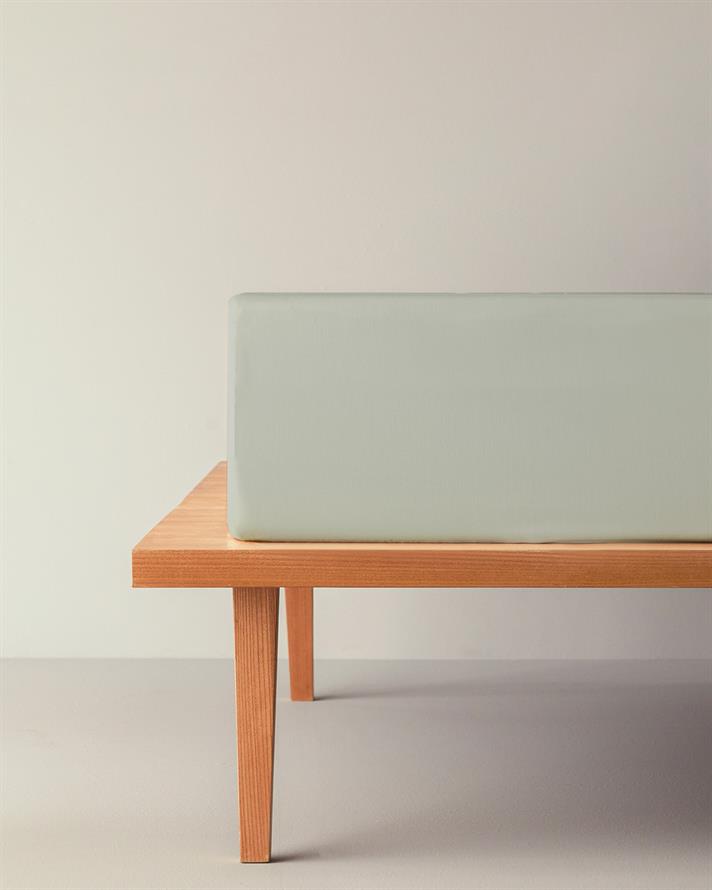 Micell Bumbac Satinat Double Cearșaf 240x260 cm Verde