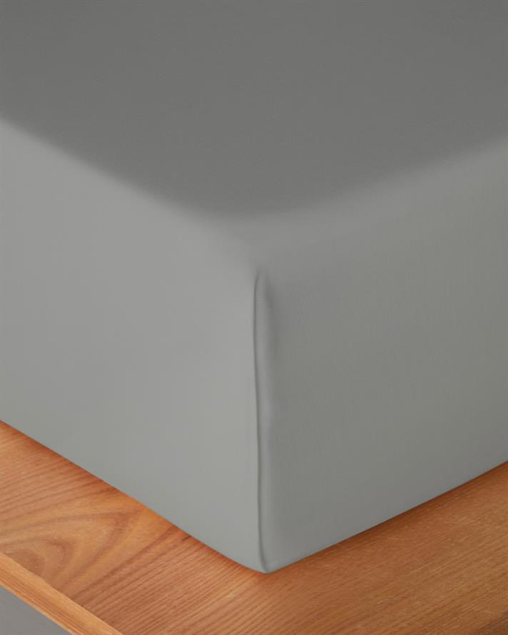 Micell Bumbac Satinat King Size Cearșaf 260x280 cm Argintiu