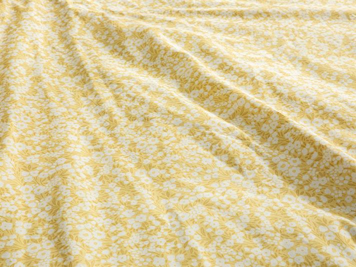 Midsummer Blossom Cu Bumbac Double Set Lenjerie De Pat 200x220 cm Galben