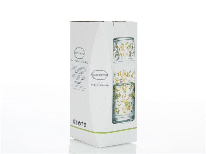Mimosa Glass Bedside Jug 500 ml Yellow