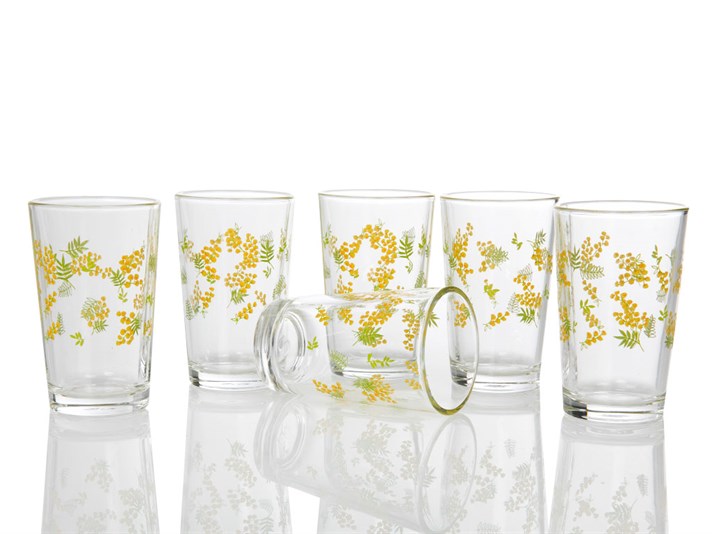 Mimosa Glass 6 pcs Served With Coffee W 100 ml Yellow