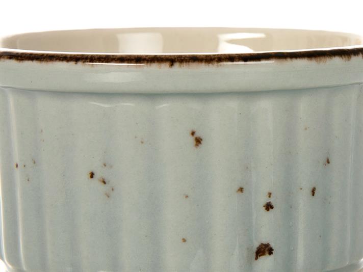 Mina Porcelain Round Oven Cover 10 cm.. Blue