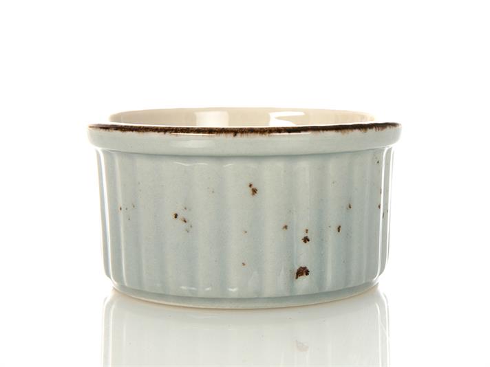 Mina Porcelain Round Oven Cover 10 cm.. Blue