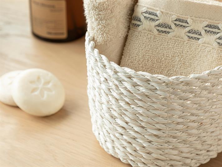 Cos depozitare, Minka, rachita, 15x12 cm, maro