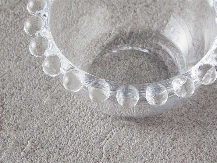 Bol mic servire gustari, Miny, sticla, 9x4 cm, transparent