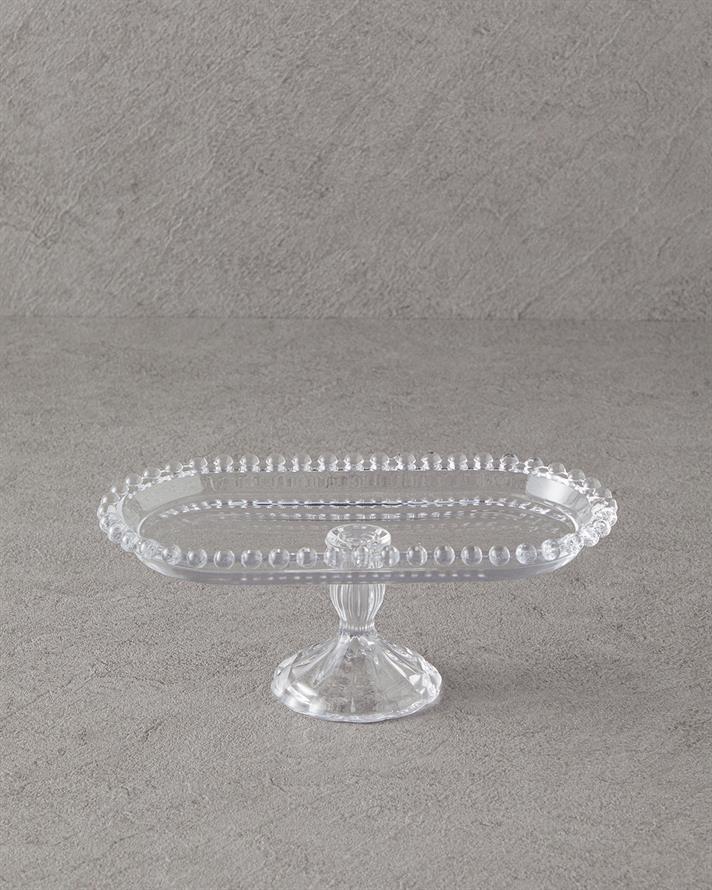 Miny Glass With Feet Presenter 32x13 cm Transparent