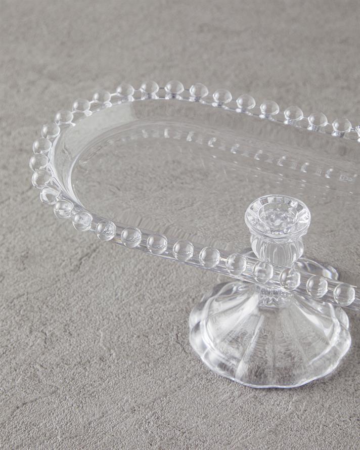 Miny Glass With Feet Presenter 32x13 cm Transparent