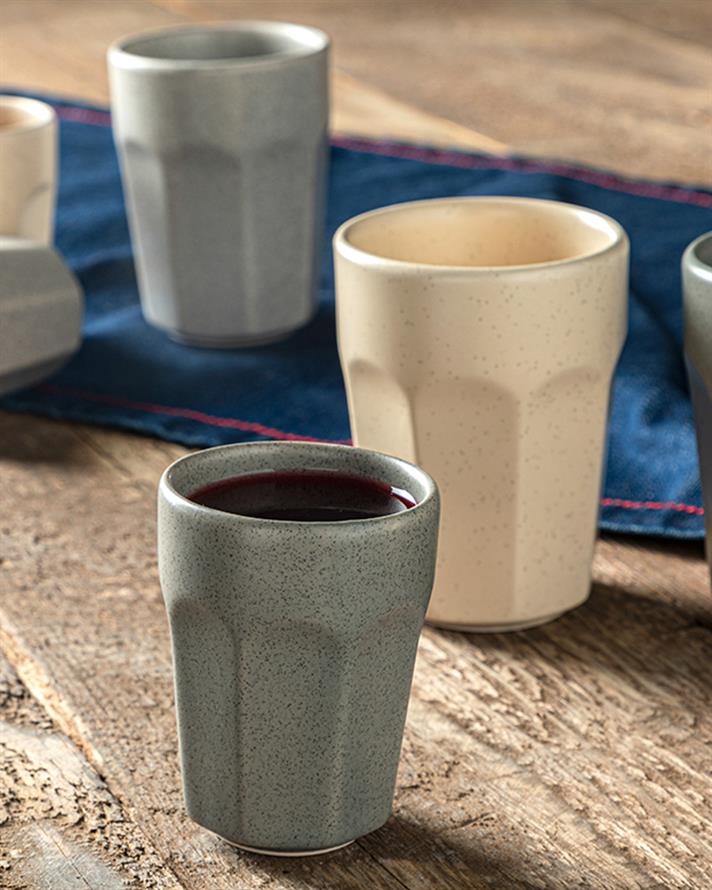 Mira Ceramică Pahar 225 ml Crem.