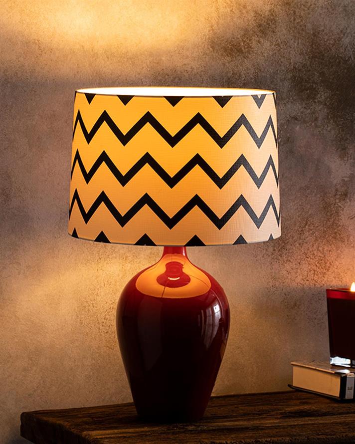 Miranda Lampă De Masă , 30*47 Cm, Gri-Verde