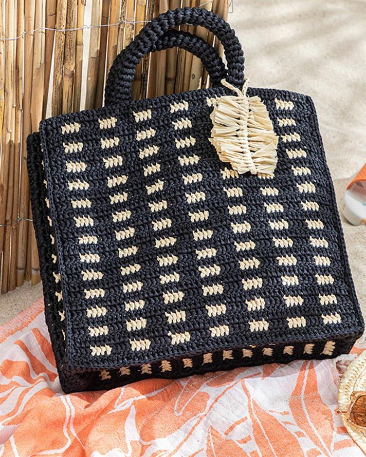 Mirena Geantă Damă, Rafie, 33*30*10 Cm, Natural