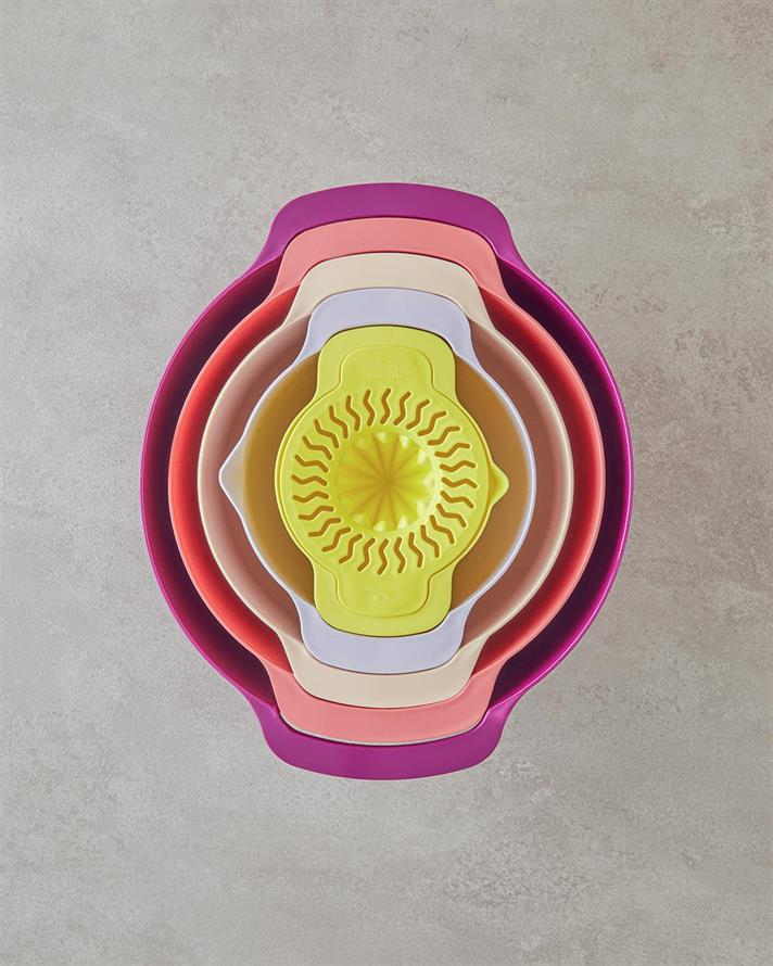 Mix Me Plastic 5 Piese Recipient Pentru Amestecare 31 cm Colorat